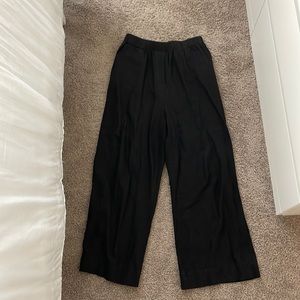 Daily Drills Black Linen Pants